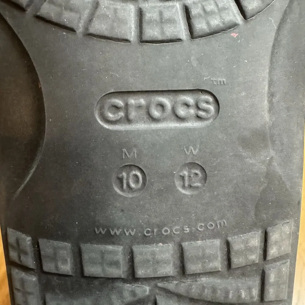 Crocs Adult Unisex Classic Two-Strap Slide Sandals - Black Men’s 10